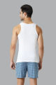 (Pack of 2) Van Heusen Men White Ribbed Vests Sando 10073. 
