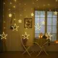Decorative Stars Curtain String Light With 8 Flashing Mode - Led Lights For Decorations | Different Modes |. 