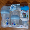 Mumlove Baby Feeding Starter Set (Pack of 5) | Includes Pacifier, Fruit Nipple, Nose Cleaner, 125ml & 250ml Wide Neck Bottles. 
