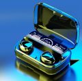 M10 TWS Bluetooth Wireless Earbuds With Mini Power Bank. 