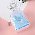 Bargain price Ware cosmetics gift must-have everyday accessories travel fastener PVC mini keychain Japanese-style INS heart-shaped bag lightweight accessories portable coin purse cute design keychain pendant friend finishing. 