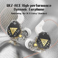New style Original QKZ AKX Wired Earphone IEM Monitor Level Headset With MIC HIFI Stereo 3.5mm AUX In-Ear Headphone For Music Game Sport. 