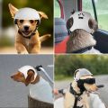 Durable Windproof Dog Helmets Ear Holes Sturdy Pet Motorcycle Helmet Hat Lightweight Breathable Sport Doggy Cap Puppy. 