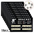 10Pack Model Metal Brackets Braces 018 Slot 345 Hooks Tooth Gem Kit Tooth Braces. 