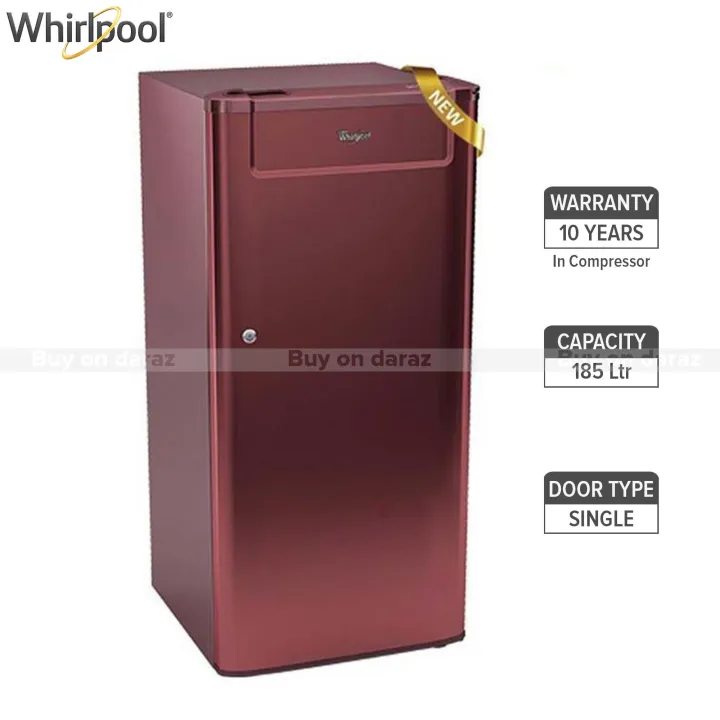Whirlpool%20%20200%20Genius%20CLS%20Wine%20Color%20185L%20Single%20Door%20Refrigerator%20-%20Image%202