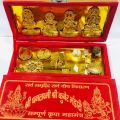 Shree Dhan Laxmi Yantra With Kuber Yentra Ganesh, 5 Mukhi Rudraksha, Locket. 