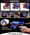 Storio Blaze Storm Hot Fire Soft Bullet Gun Toy with 10 Safe Soft Foam Bullets. 