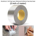 Multifunction Waterproof Aluminum Foil Butyl Sealant Leakage Repair Tape -  5m.. 