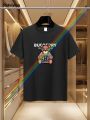 Sutuiying The 2025 new men's summer luxury fashion letter B Bear brand printed Hot Selling T-shirt, pure cotton round neck casual and trendy Y2K high-. 