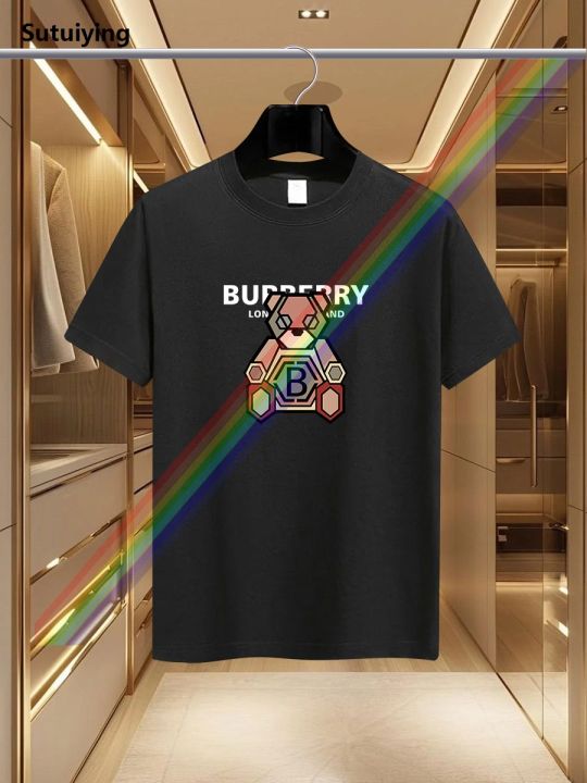 Sutuiying%20The%202025%20new%20men's%20summer%20luxury%20fashion%20letter%20B%20Bear%20brand%20printed%20Hot%20Selling%20T-shirt,%20pure%20cotton%20round%20neck%20casual%20and%20trendy%20Y2K%20high-%20-%20Image%206