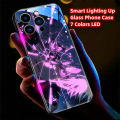 So Cool Anime Luminous Glass LED Calling Light Up Phone Case Cover For XiaoMi 11 12 13 Pro Poco F3 F4 F5 Pro 5G. 