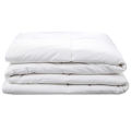 Lightweight Summer Comforter Cooling Blanket Soft Breathable Duvet Insert, Machine Washable, White. 