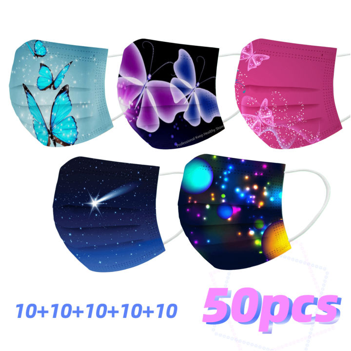 50pcs%20Mascarillas%20Ni%C3%B1os%203%20Ply%20Heart%20Printed%20Disposable%20Child%20Face%20Mask%20Girls%20Breathable%20Masque%20Chirurgical%20Enfant%20Kids%20Mask%20-%20Image%207