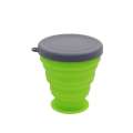 Telescopic Collapsible Water Cups with Lid Food Grade Silicone Foldable Cup Portable Heat Resistant Travel Mug Drinking. 