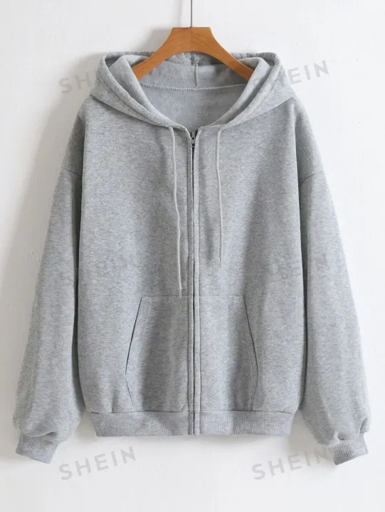 Hoodie%20Pullover%20for%20Women%20Casual%20Solid%20Long%20Sleeve%20Zipper%20Pocket%20Shirt%20Hooded%20Sweatshirt%20Tops%20-%20Image%202