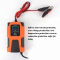 Car Battery Chargers 12V/2A 24V/2A Full Automatic Smart Battery Chargers Maintainer Portable Trickle Chargers Battery Desulfator for Car Motorcycle. 