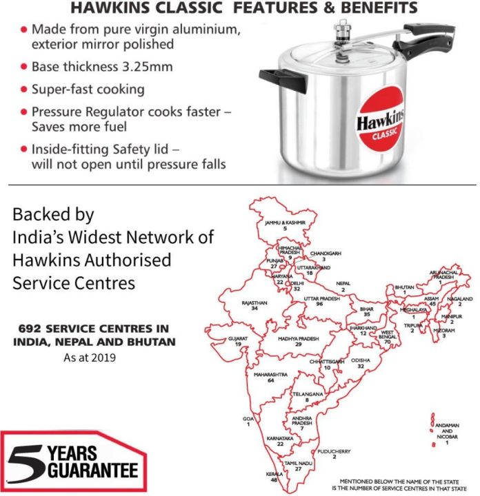 Hawkins%20Classic%20Pressure%20Cooker%20(CL40)%204%20L%20Capacity%20(Aluminium)%20-%20Image%203