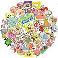 Artsy Home 25/50 Pcs SpongeBob SquarePants Stickers for Laptops Cellphone Guitar. 