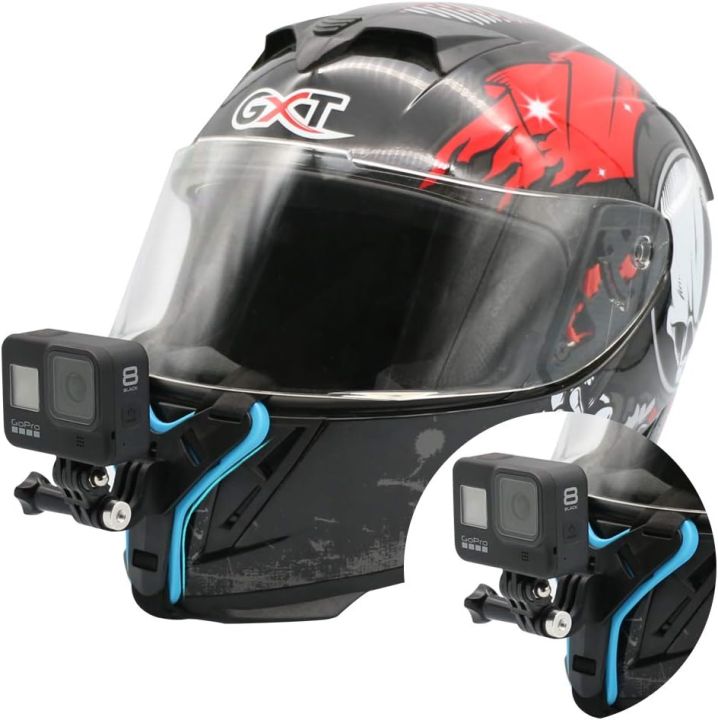 Helmet Chin Mount Compatible With Smartphones And Action Cameras