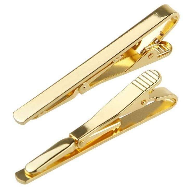 Fashion Trendy   Toned Simple Practical Necktie Clasp Metal Tie Clip Pin for Men Gift Suit Clip