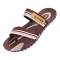 TITEX Brown Color Simple Pattern Printed Design Slides For Men 11-5206. 
