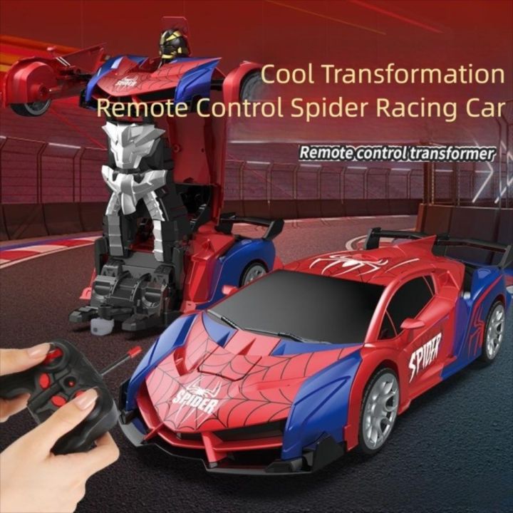 Creative 2 In 1 Remote-controlled Racing Car Mini Transformable Spider ...