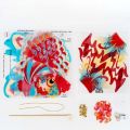 Handheld Light Toy Handmade Goldfish Lantern DIY Traditional Colorful Paper Lamp Kit Glowing Portable Mid Autumn Craft Family. 