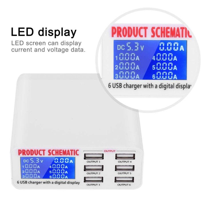 Quick%20Charge%203.0%206Port%20USB%20Fast%20Charging%20Dock,%20Strong%20Compatibility%20USB%20Charger,%20Multi%20Port%20USB%20Wall%20Charger,%20LCD%20Display%20ligent%20IC%20Auto%20Detect%20Tech%20-%20Image%206