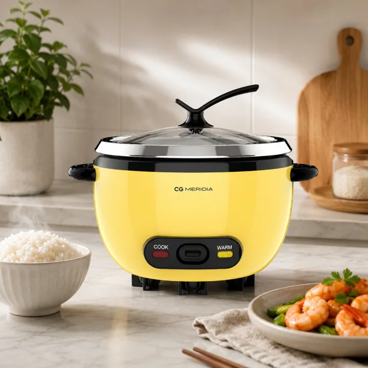 CG MERIDIA 1 Liters Stainless Steel Drum Rice Cooker CGMRRC10SS | Daraz ...