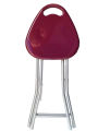 Folding Stool With Handle (Color Maroon Wine). 