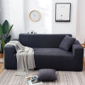 Solid Color All-Season Sofa Cover Nordic Fashion Knitted Stretch Full Sofa Cover Dustproof Sofa Cushion. 