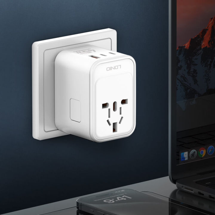 LDNIO%20Z8%2045W%20GaN%20All-in-One%20Universal%20Travel%20Adapter%20-%20PD%20Fast%20Charging%20for%20Laptop,%20iPhone,%20Android%20-%20with%20UK/EU/AU/US%20Plugs%20-%20Image%202