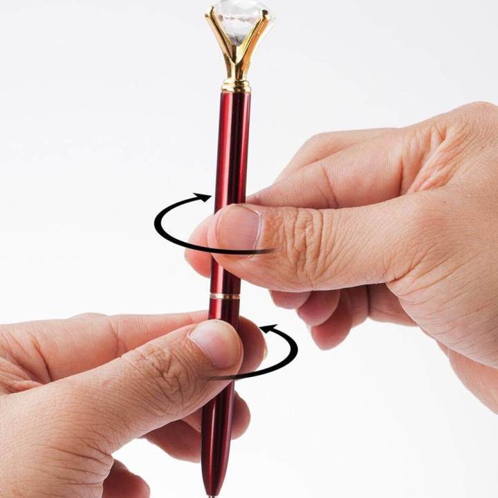 Pen%20With%20Big%20Diamond/Crystal%20-Metal%20Ballpoint%20Pen%20Office%20Supplies%20-Black%20Ink(Pack%20Of%2012)%20-%20Image%204