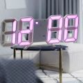 Nordic Large Digital Wall Clock Kitchen LED Display Home Clocks USB Electronic Temperature Calendar Alarm Table Watch. 