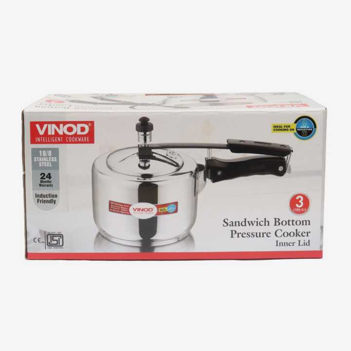 Vinod%20Cookware%20Sandwich%20Bottom%20Pressure%20Cooker%20Inner%20Lid%20,%203%20Litre%20-%20Image%206