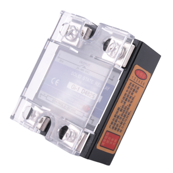 SSR 25A 3-32V DC To 24-480V AC Single Phase Solid State Relay