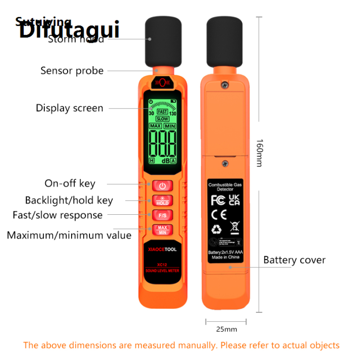 Difutagui%202025%20New%20Sutuiying%20Digital%20Handheld%20Sound%20Level%20Meter%20Noise%20Measuring%20Instrument%20DB%202025%20Metro%2030~130dB%20Audio%20Measuring%20Device%20for%20Environmental%20Monitor%20-%20Image%205