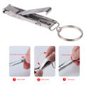 1PC Ultra-Thin Nail Clippers Collapsible Portable Travel Fingernail Keychain Nail Scissors Stainless Steel Manicure Tool YANXING. 