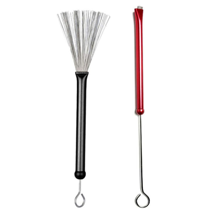 NAMUNY 2 Pack Percussion Brushes, Professional Wire Brushes, Jazz Drum Brushes, Percussion Drum Brushes