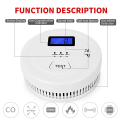 2 in 1 CO & Carbon Monoxide Detectors 85DB in Alarm, for ,LCD Screen,A. 