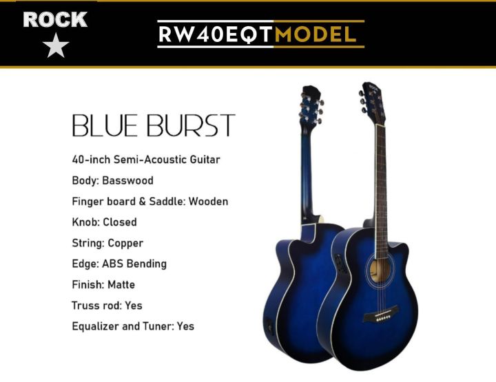 Rockstar%20(RW40EQT)%2040"%20Premium%20Semi-Acoustic%20Guitar%20(with%20Equalizer%20&%20Tuner)%20(BlueBurst)%20With%20Bag,%20Capo,%202%20Picks,%20String%20Set,%20Strap%20-%20Image%202