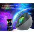 Convenient LED Starry Projector Night Light Galaxy Star Projector Bluetooth APP Night Lamp Projector, Gray. 