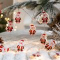 Cute Style Cartoon Christmas LED Light String Elk Shape Santa Claus Pattern Christmas String Lights Hangable Snowman Figure LED Indoor String Lights New Year Celebration. 