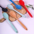 Long Handle Silicone Spoon Integrated Soup Spoon Heat Resistant Stirring Spoon MNP. 