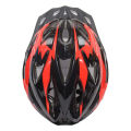 Black/Red Plastic Bicycle Helmet With Back Light. 
