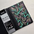 Brustro Black Sketchbook, Wiro Bound, Size A5, 200GSM (40 Sheets) 80 Pages. 