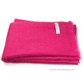 100% Pashmina Shawl 2 Ply, Dark Pink Color. 