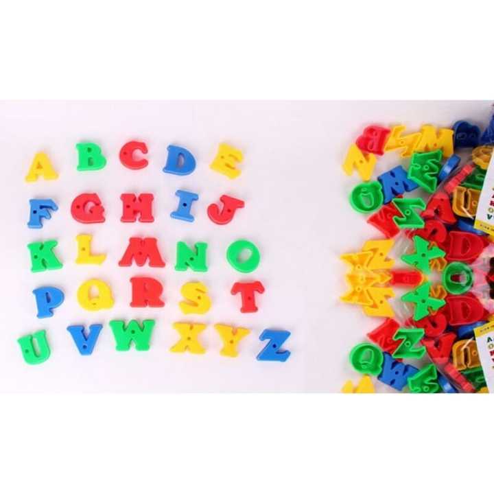 ABC Plastic Birthday Gift Letter Beads Shape DIY Threading Building ...