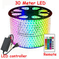 30 Meter RGB Multicolor LED Strip Light Rope Light With Remote Change Controller Waterproof Strip By Bijulipasal. 