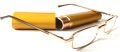 Portable Reading Glasses (Near Vision) with Pen Tube Case (+1.25). 